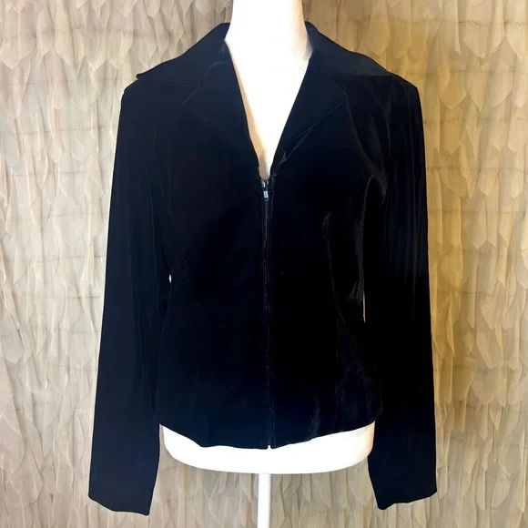 Harold's Black Velvet Women's Jacket | Size 4 - Picture 5 of 7